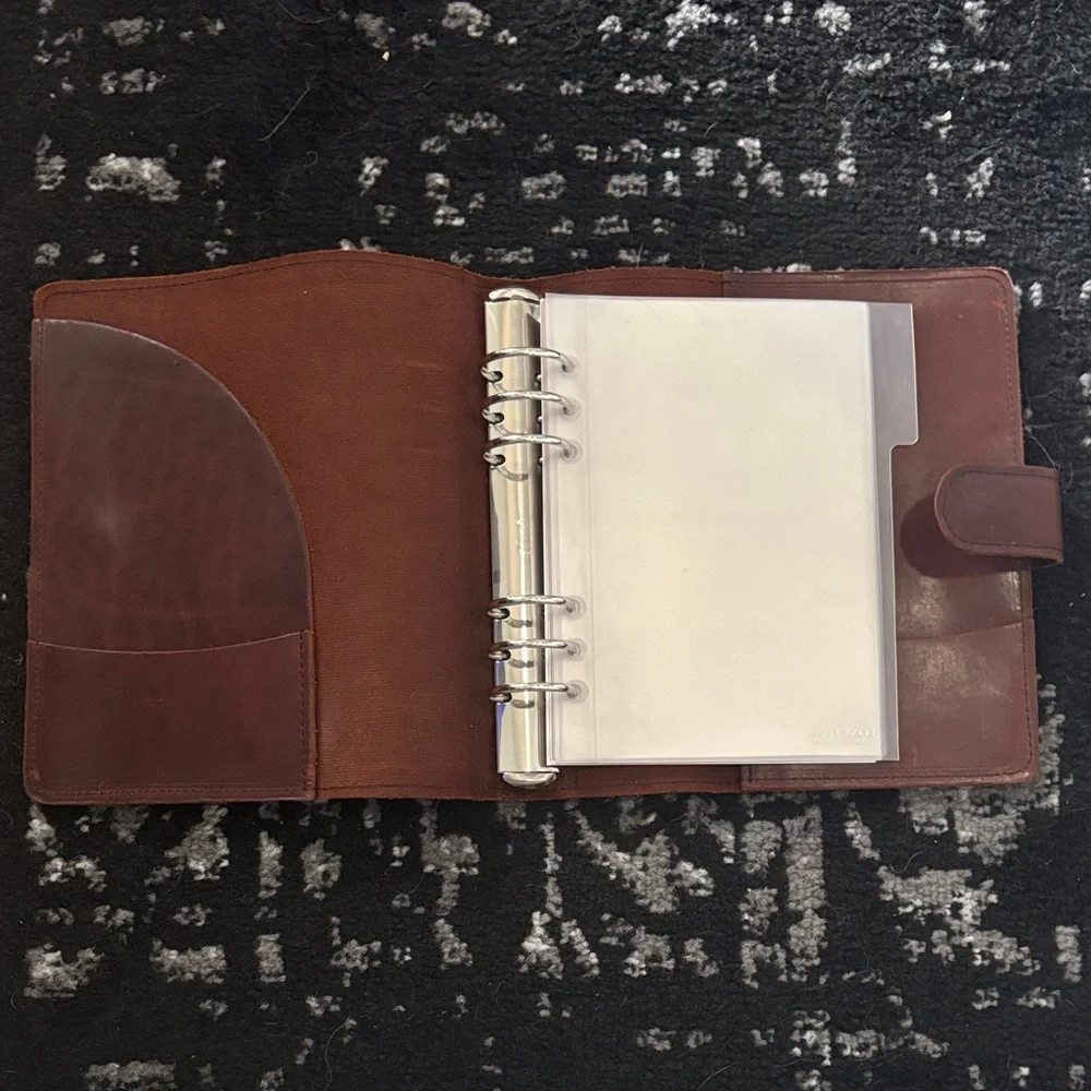 Brown Leather Planner